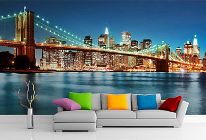 Fototapeta Nočný Manhattan New York 